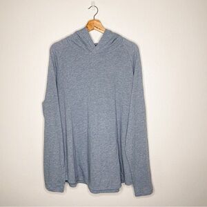Vince | Men’s Cashmere Cotton Blend Light Blue Hooded Sweater